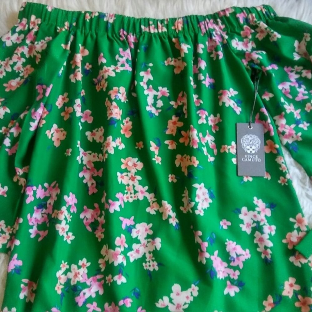 Vince Camuto Floral off the shoulder dress Size 10 - Picture 3 of 7